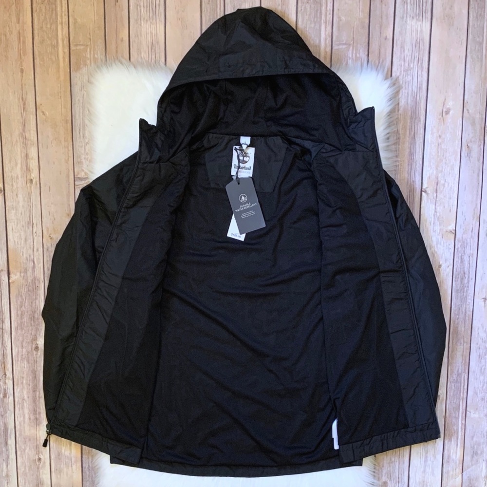 Timberland Black Water Resistant Hooded Jacket - Picture 5 of 6